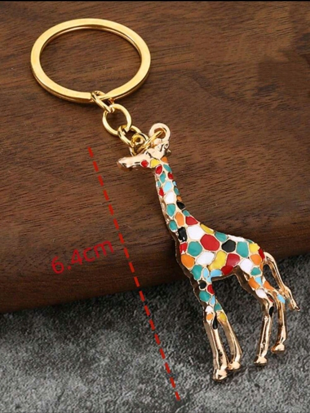 Giraffe Keychain Or Bag Charm - NIP - Picture 2 of 4